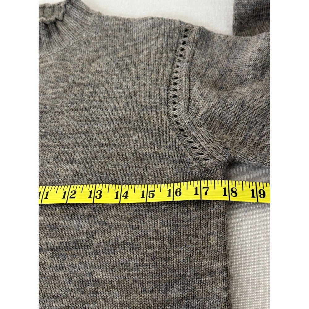 Alexa Chung for AG Mockneck Wool Sweater Women's XS Brown/Gray - Picture 8 of 10
